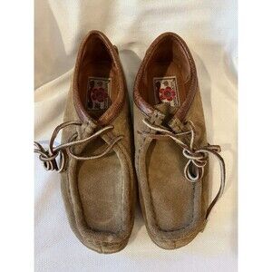Lucky Brand Original Brown Leather Suede Gum Sole Chukka Shoes, Women Size‎ 6.5